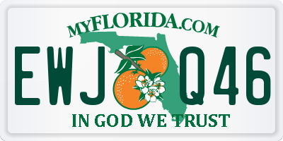 FL license plate EWJQ46