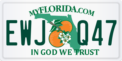 FL license plate EWJQ47