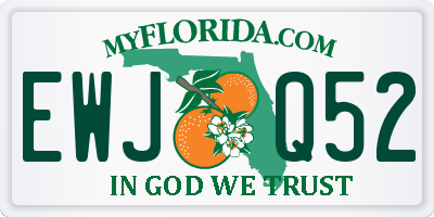 FL license plate EWJQ52