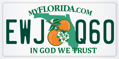 FL license plate EWJQ60