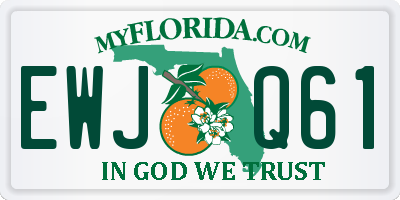 FL license plate EWJQ61