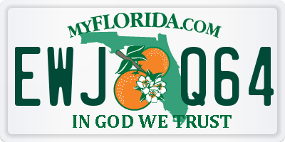 FL license plate EWJQ64