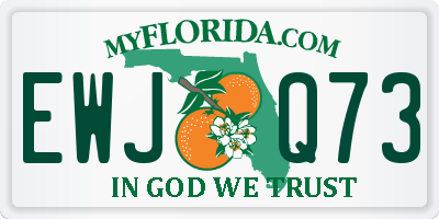 FL license plate EWJQ73