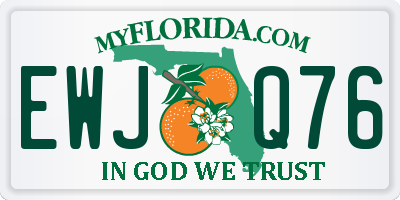 FL license plate EWJQ76