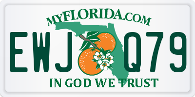 FL license plate EWJQ79