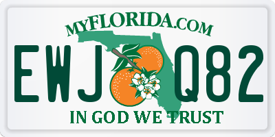 FL license plate EWJQ82