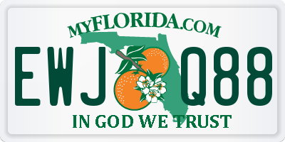 FL license plate EWJQ88