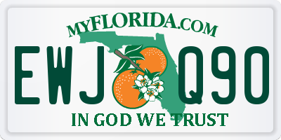 FL license plate EWJQ90