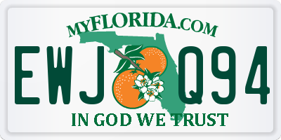 FL license plate EWJQ94