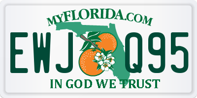 FL license plate EWJQ95