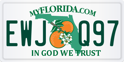 FL license plate EWJQ97