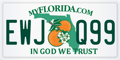 FL license plate EWJQ99