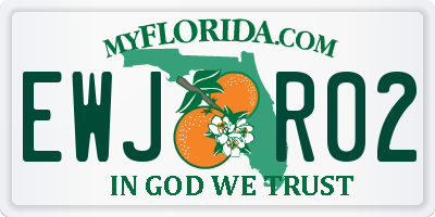 FL license plate EWJR02