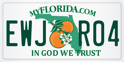 FL license plate EWJR04