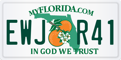 FL license plate EWJR41