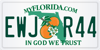 FL license plate EWJR44