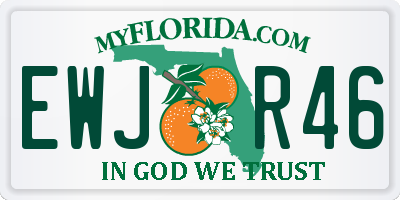 FL license plate EWJR46