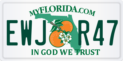 FL license plate EWJR47