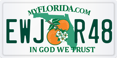 FL license plate EWJR48