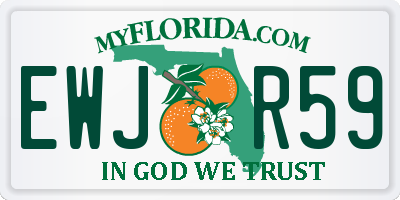 FL license plate EWJR59