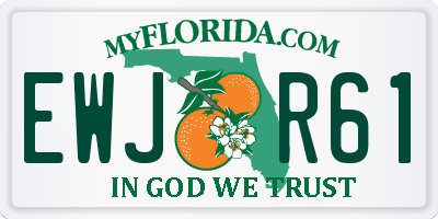 FL license plate EWJR61