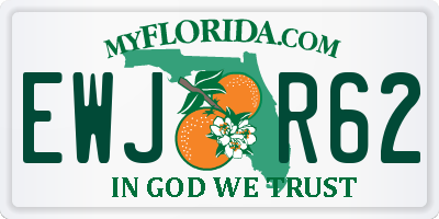 FL license plate EWJR62