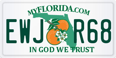 FL license plate EWJR68