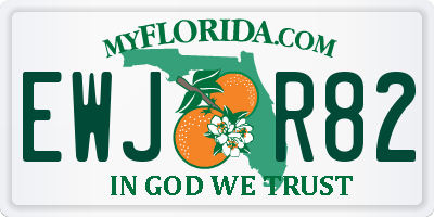 FL license plate EWJR82