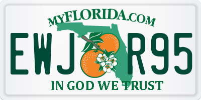FL license plate EWJR95
