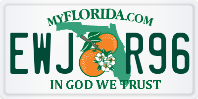 FL license plate EWJR96