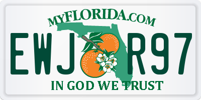 FL license plate EWJR97