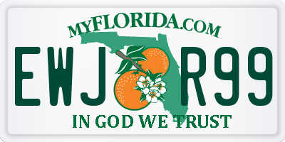 FL license plate EWJR99