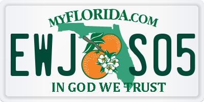 FL license plate EWJS05