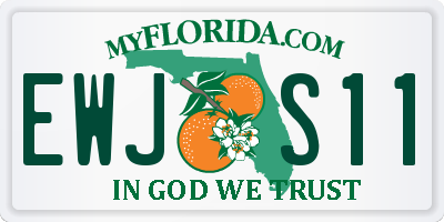 FL license plate EWJS11