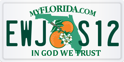 FL license plate EWJS12