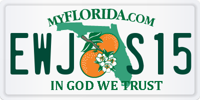 FL license plate EWJS15