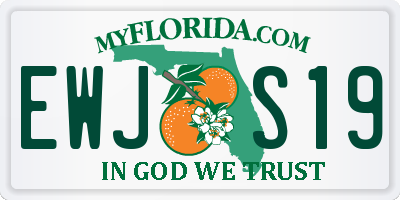 FL license plate EWJS19