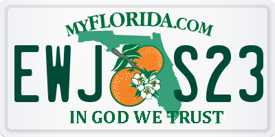 FL license plate EWJS23