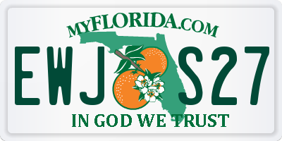 FL license plate EWJS27