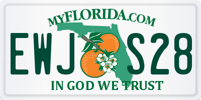 FL license plate EWJS28