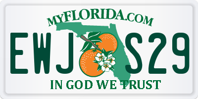 FL license plate EWJS29