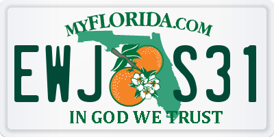 FL license plate EWJS31