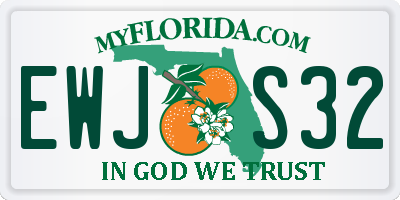 FL license plate EWJS32