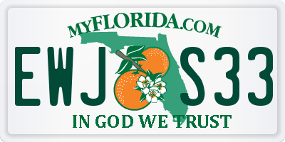 FL license plate EWJS33