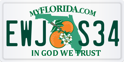 FL license plate EWJS34