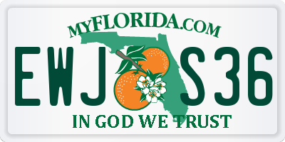 FL license plate EWJS36