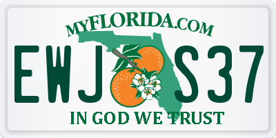 FL license plate EWJS37