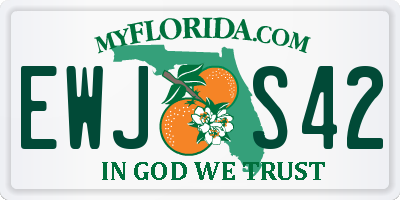 FL license plate EWJS42