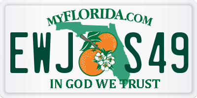 FL license plate EWJS49