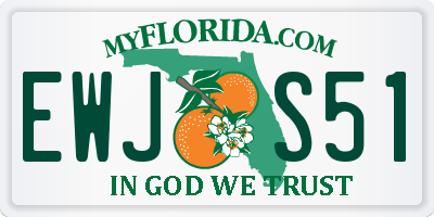 FL license plate EWJS51